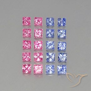 3.09克拉天然蓝宝石，正方形，VVS-VS