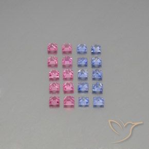 3.09克拉天然蓝宝石，正方形，VVS-VS