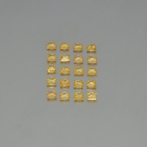 2.10天然黄色蓝宝石，方形，2.6×2.6毫米，VVS-VS