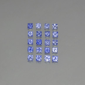 1.92天然蓝宝石，方形，2.3×2.3毫米，VVS-VS