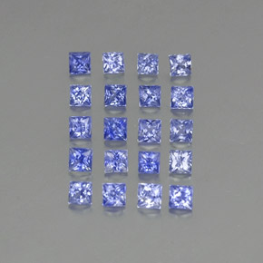 1.92天然蓝宝石，方形，2.3×2.3毫米，VVS-VS