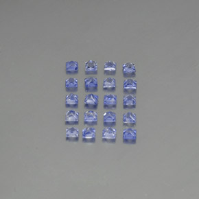 1.92天然蓝宝石，方形，2.3×2.3毫米，VVS-VS