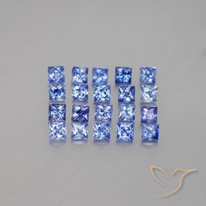 1.99天然蓝宝石，方形，2.4×2.3毫米，VVS-VS