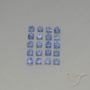 1.86天然蓝宝石，方形，2.3×2.3毫米，VVS-VS