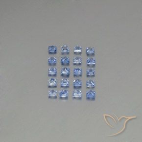 1.66天然蓝宝石，方形，2.2×2.2毫米，VVS-VS