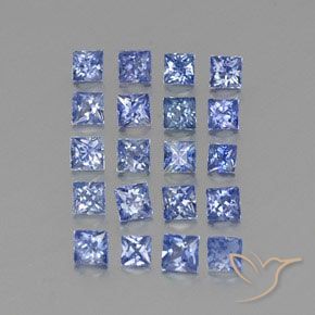 2.36克拉天然蓝宝石，正方形，VVS-VS