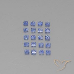 1.75天然蓝宝石，方形，2.3×2.2毫米，VVS-VS