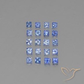 1.74天然蓝宝石，方形，2.2×2.2毫米，VVS-VS