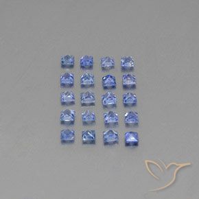 1.74天然蓝宝石，方形，2.2×2.2毫米，VVS-VS