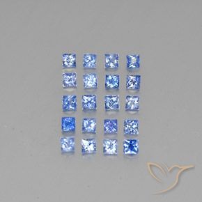 1.80克拉天然蓝宝石，正方形，VVS-VS