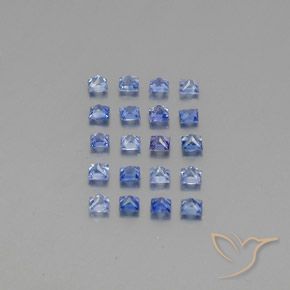 1.77天然蓝宝石，方形，2.3×2.3毫米，VVS-VS