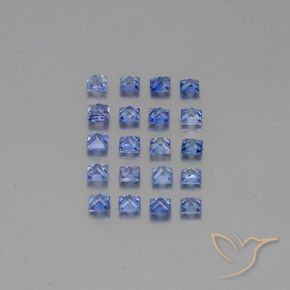 2.03克拉天然蓝宝石，正方形，VVS-VS