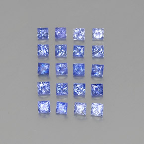 1.63天然蓝宝石，方形，2.2×2.2毫米，VVS-VS