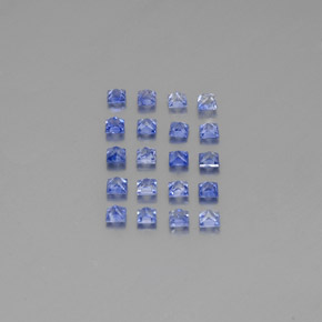 1.63天然蓝宝石，方形，2.2×2.2毫米，VVS-VS