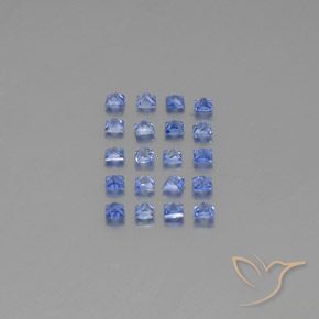 1.55天然蓝宝石，方形，2.2×2.2毫米，VVS-VS