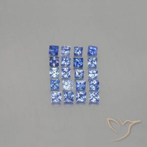 1.57天然蓝宝石，方形，2.2×2.2毫米，VVS-VS