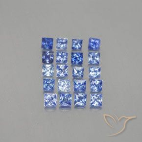 1.57天然蓝宝石，方形，2.2×2.2毫米，VVS-VS