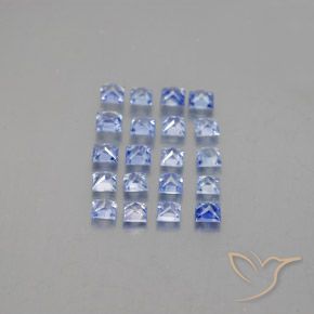 1.85天然蓝宝石，方形，2.3×2.3毫米，VVS-VS