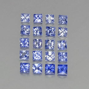 1.31天然蓝宝石，方形，2.1×2.1毫米，VVS-VS