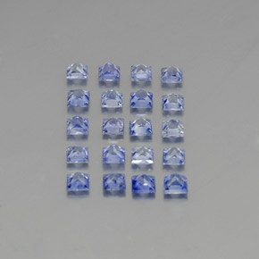 1.31天然蓝宝石，方形，2.1×2.1毫米，VVS-VS