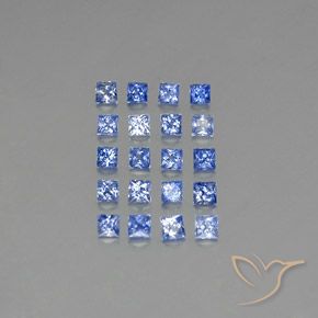 1.90天然蓝宝石，方形，2.2×2.1毫米，VVS-VS
