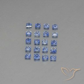 1.90天然蓝宝石，方形，2.2×2.1毫米，VVS-VS