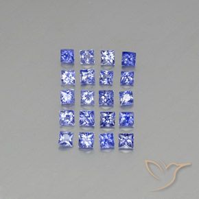 1.67天然蓝宝石，方形，2.2×2.1毫米，VVS-VS