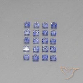 1.67天然蓝宝石，方形，2.2×2.1毫米，VVS-VS