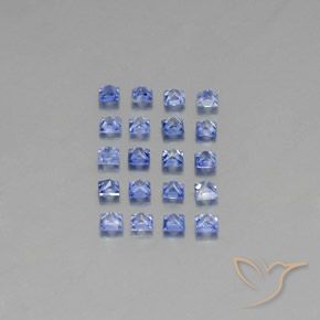 2.10天然蓝宝石，方形，2.3×2.3毫米，VVS-VS