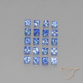 2.54克拉天然蓝宝石，正方形，VVS-VS