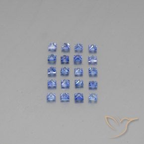 2.54克拉天然蓝宝石，正方形，VVS-VS