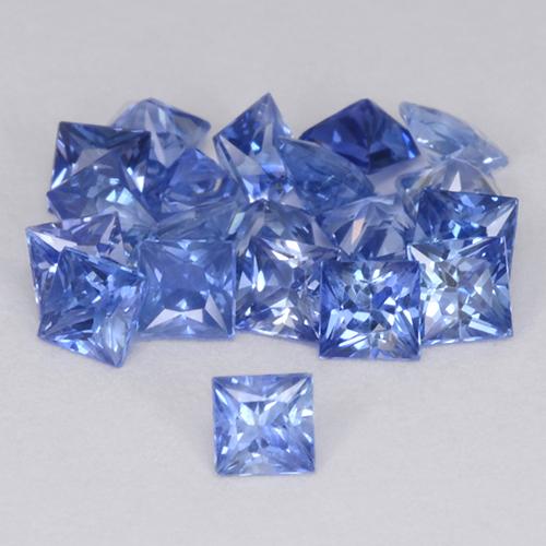 2.36天然蓝宝石，方形，2.7×2.7毫米，VVS-VS