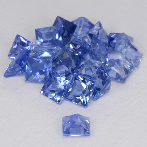 2.36天然蓝宝石，方形，2.7×2.7毫米，VVS-VS