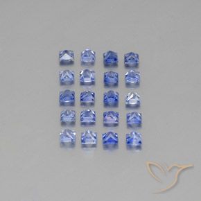 1.58天然蓝宝石，方形，2.2×2.2毫米，VVS-VS