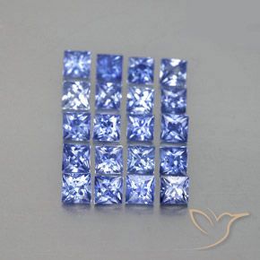 3.38克拉天然蓝宝石，正方形，VVS-VS