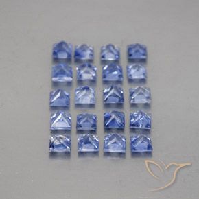 3.38克拉天然蓝宝石，正方形，VVS-VS