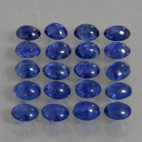 天然蓝宝石，椭圆形切割，3.6×3毫米，半透明