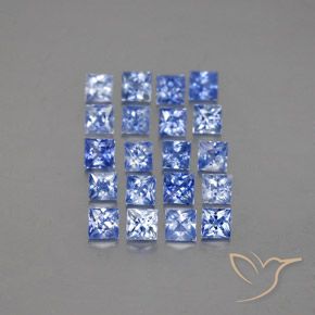 2.34克拉天然蓝宝石，正方形，VVS-VS