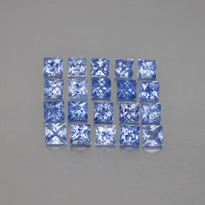 1.60天然蓝宝石，方形，2.3×2.2毫米，VVS-VS