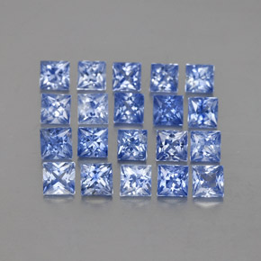 1.60天然蓝宝石，方形，2.3×2.2毫米，VVS-VS