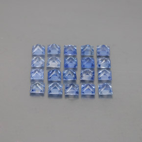 1.60天然蓝宝石，方形，2.3×2.2毫米，VVS-VS