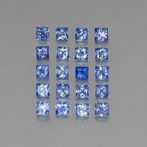 3.67天然蓝宝石，方形，3×2.9毫米，VVS-VS