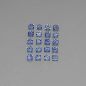 3.67天然蓝宝石，方形，3×2.9毫米，VVS-VS
