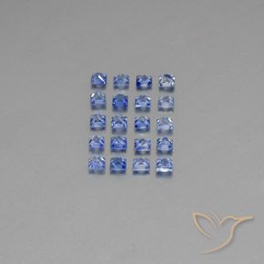 1.53天然蓝宝石，方形，2.3×2.2毫米，VVS-VS