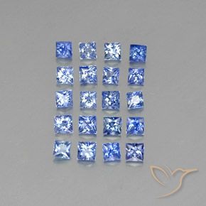 1.31天然蓝宝石，方形，2.2×2.1毫米，VVS-VS