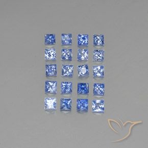 3.70ctw 天然 中深蓝 蓝宝石, 正方形, VVS-VS