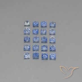 3.70克拉天然蓝宝石，正方形，VVS-VS