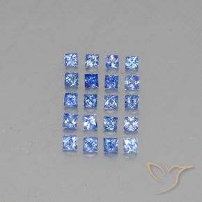 2.57天然蓝宝石，方形，2.6×2.6毫米，VVS-VS