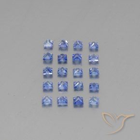 2.57天然蓝宝石，方形，2.6×2.6毫米，VVS-VS