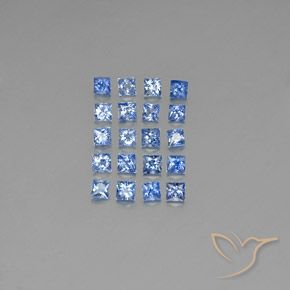 3.15天然蓝宝石，方形，2.7×2.7毫米，VVS-VS